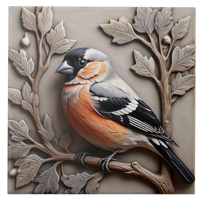 Bullfinch - Keramik für Kunst und Handwerk Fliese (Vorderseite)