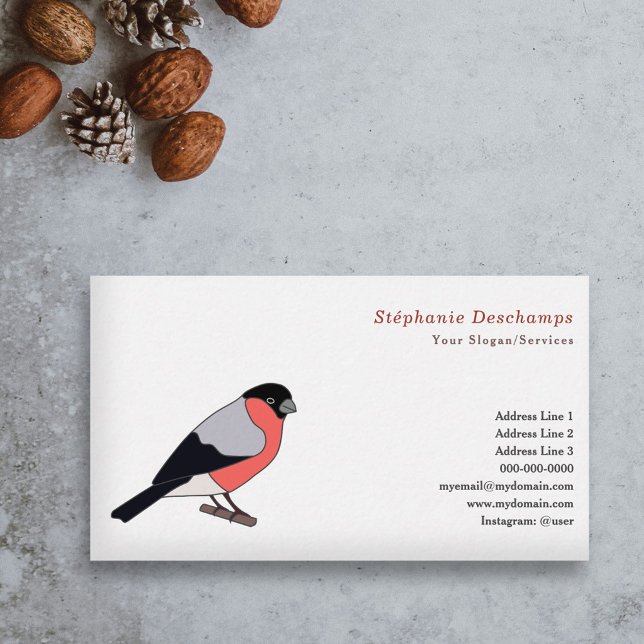 Bullfinch-Visitenkarte Visitenkarte (Bullfinch Business Card)