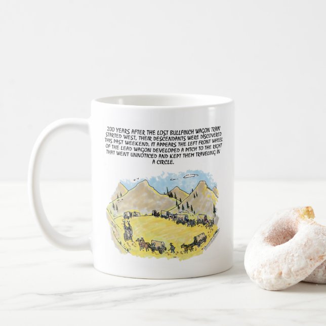 Bullfinch Wagenzug Tasse (Mit Donut)