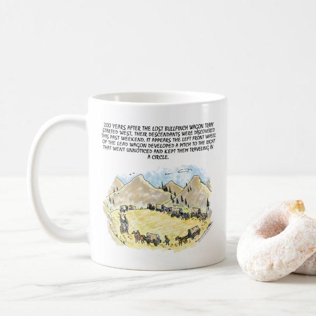 Bullfinch Wagenzug Tasse (Mit Donut)