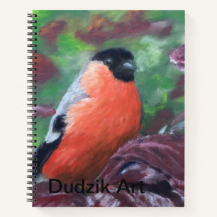 Bullfinch Wild Bird Kosmetiktücher Notizbuch