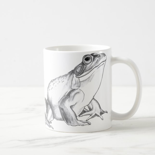 Bullfrog Art Tasse Frosch Kaffee Cup Frosch Tasse (Rechts)