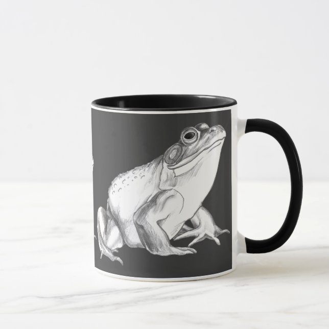 Bullfrog Art Tasse Frosch Kaffee Cup Frosch Tasse (Rechts)