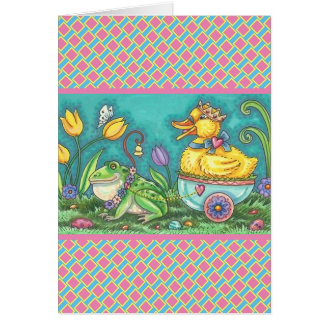 BULLFROG & DUCK PRINCE EASTER GREETCARD Verse (Vorne)