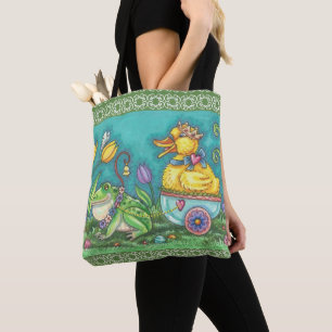 BULLFROG & DUCK PRINCE OSTERER SPRING TOTE BAG Med