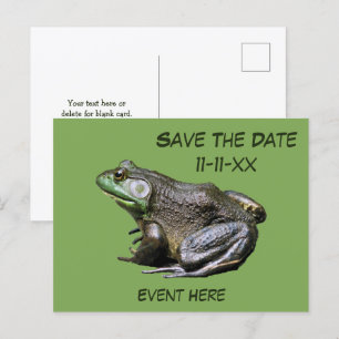 Bullfrog Natur - Datum speichern Postkarte