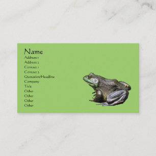 Bullfrog Nature Business Card Visitenkarte