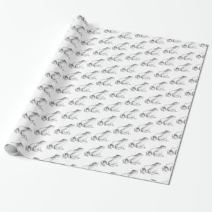 Bullfrosch Wrapping Paper Niedlich Frosch Wrapping Geschenkpapier