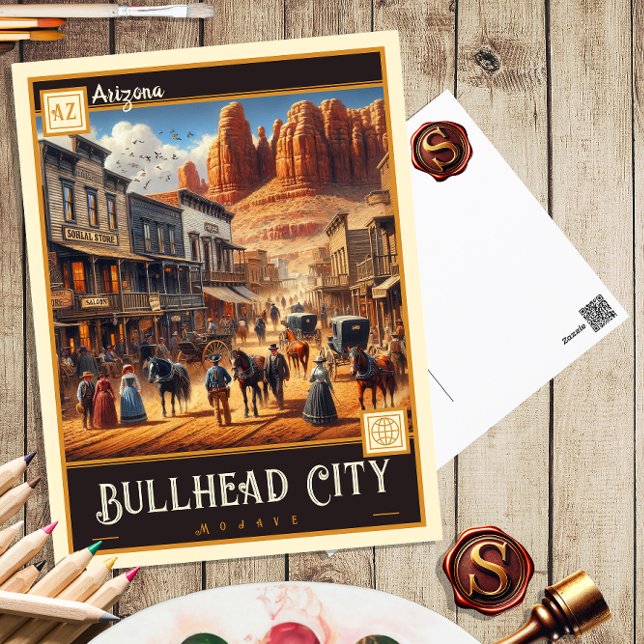 Bullhead City, Arizona | Vintage Postkarte (Von Creator hochgeladen)