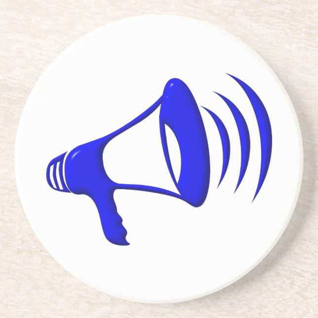 Bullhorn - Fügen Sie Ihre eigenen Worte hinzu Getränkeuntersetzer (Vorne)