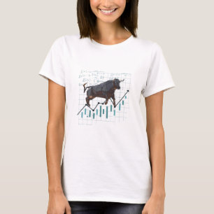 Bullischer Trend an der Börse T-Shirt