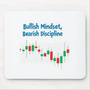 "Bullish Mindset, Bärendisziplin - Handel mit Mousepad