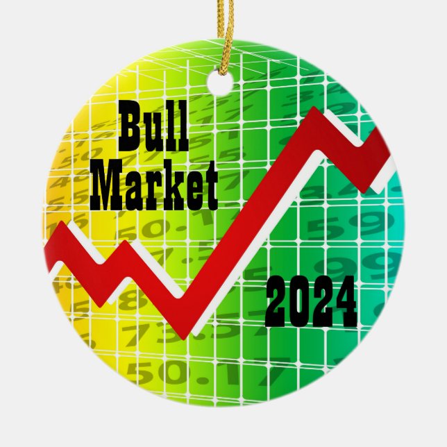 Bullmarkt 2024 keramik ornament (Vorne)