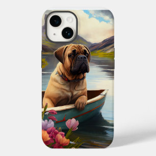 Bullmastiff auf einem Paddel: Ein Landschaftliches Case-Mate iPhone 14 Hülle