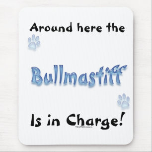 Bullmastiff Charge Mousepad