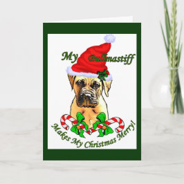 Bullmastiff Christmas Geschenke Feiertagskarte