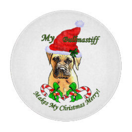 Bullmastiff Christmas Merry Schneidebrett