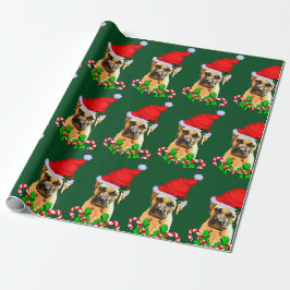 Bullmastiff Dog Christmas Geschenkpapier