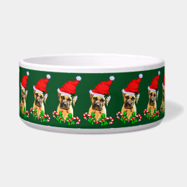 Bullmastiff Dog Christmas Napf
