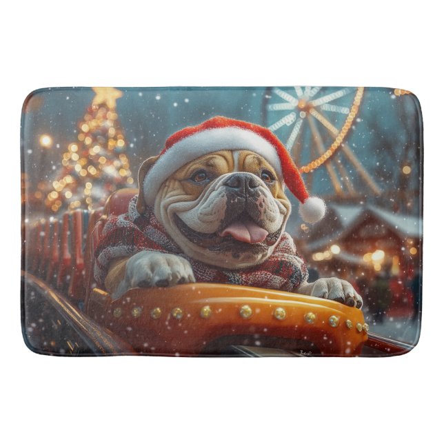 Bullmastiff Dog Roller Untersetzer Weihnachten Badematte (Vorderseite)