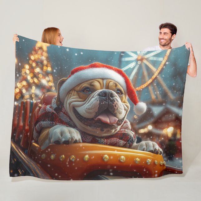 Bullmastiff Dog Roller Untersetzer Weihnachten Fleecedecke (Beispiel)