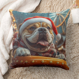 Bullmastiff Dog Roller Untersetzer Weihnachten Kissen