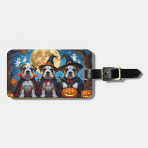 Bullmastiff Dogs Pumpkin Halloween Funny Gepäckanhänger