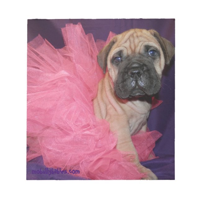 Bullmastiff Editor für Bullmastiff-Liebe Notizblock (Vorderseite)