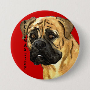 Bullmastiff-Farbblock Button