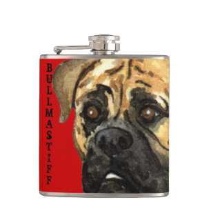 Bullmastiff-Farbblock Flachmann