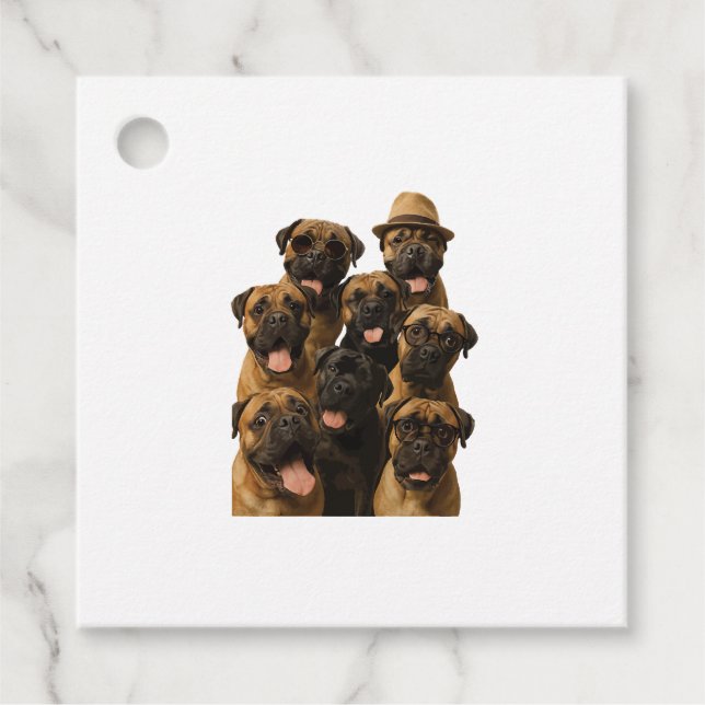 Bullmastiff Geschenkanhänger (Vorderseite)