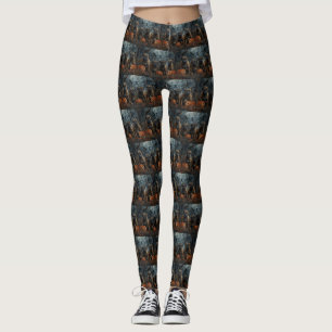 Bullmastiff Halloween Night Doggge Delikatesse Leggings