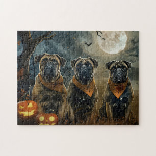 Bullmastiff Halloween Spooky Puzzle