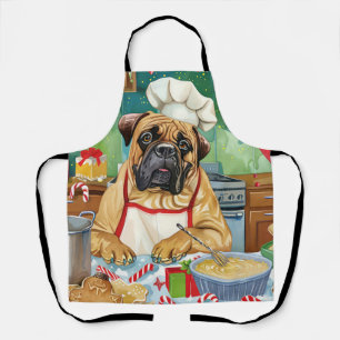 Bullmastiff Holiday Baking: Festliche Weihnachten Schürze