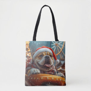 Bullmastiff-Hund Achterbahn Weihnachten 