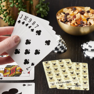 Bullmastiff-Hund-Design, Hintergrund in beliebiger Spielkarten