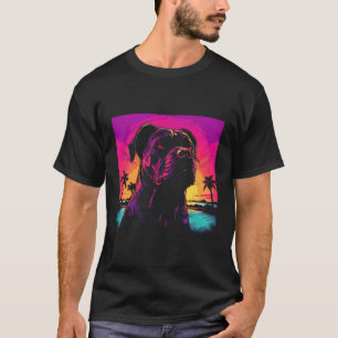 Bullmastiff-Hund im Vintage-Stil T-Shirt