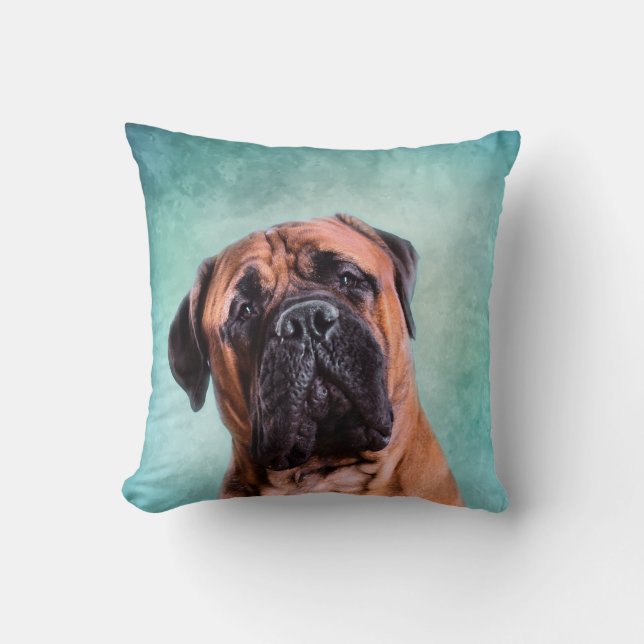 Bullmastiff Hund Kissen (Vorderseite)