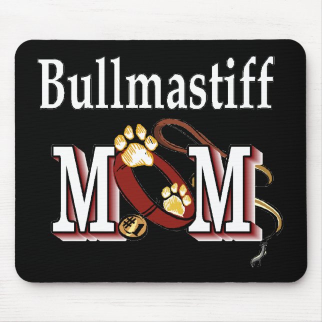 Bullmastiff Hund MAMA Mousepad (Vorne)