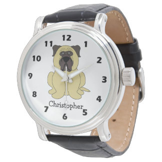 Bullmastiff-Hundedesign Armbanduhr