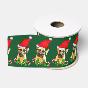 Bullmastiff Hundeweihnachten Ripsband