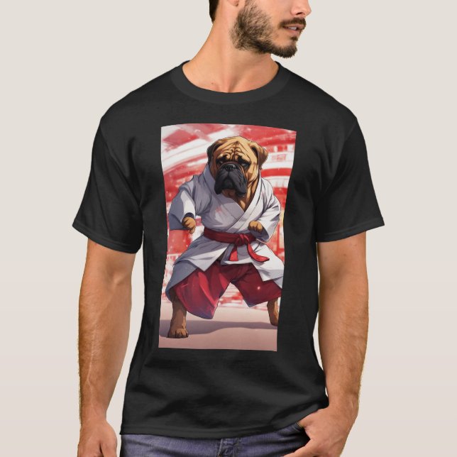 Bullmastiff Karate T-Shirt (Vorderseite)