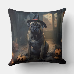 Bullmastiff-Kürbisse Halloween Gruselig Kissen