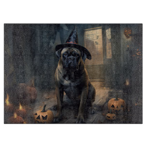 Bullmastiff-Kürbisse Halloween Gruselig Schneidebrett
