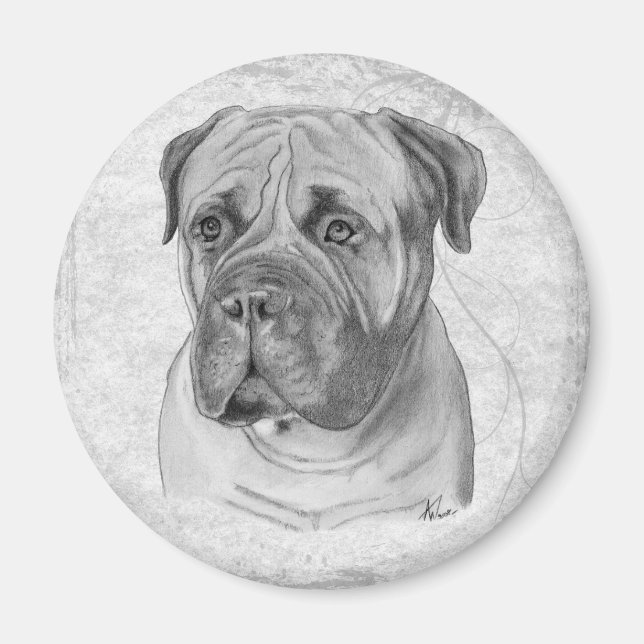 Bullmastiff Magnet (Vorne)
