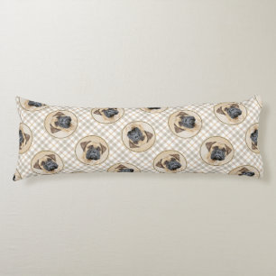 Bullmastiff Malerei Fawn Red Sable Niedlich Hunde  Seitenschläferkissen