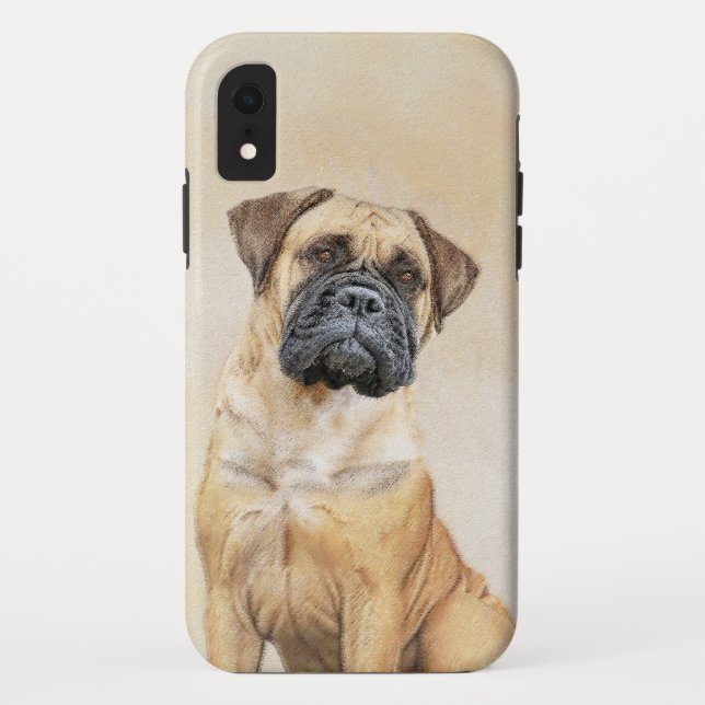 Bullmastiff-Malerei - Niedliche Original Dog Art Case-Mate iPhone Hülle (Rückseite)