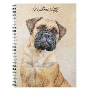 Bullmastiff-Malerei - Niedliche Original Dog Art Notizblock