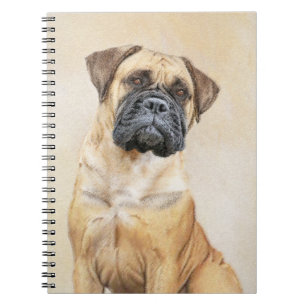 Bullmastiff-Malerei - Niedliche Original Dog Art Notizblock