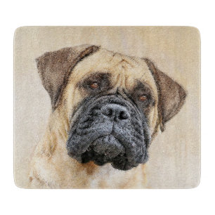 Bullmastiff-Malerei - Niedliche Original Dog Art Schneidebrett